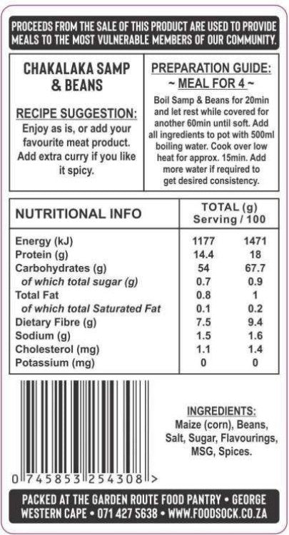 Chakalaka Samp & Beans